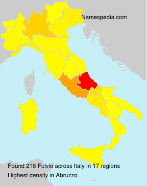 Surname Fulvio in Italy