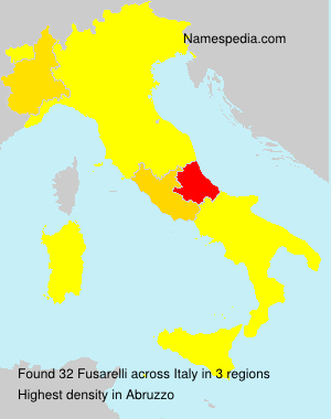 Surname Fusarelli in Italy