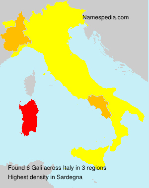 Surname Gali in Italy