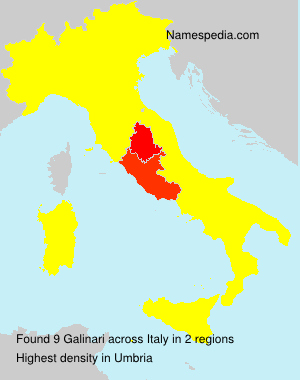 Surname Galinari in Italy