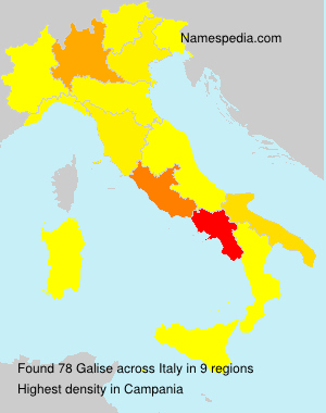 Surname Galise in Italy