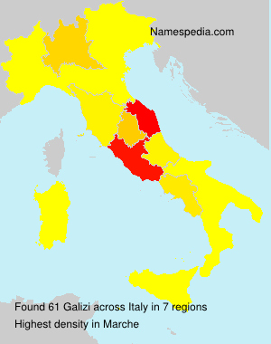 Surname Galizi in Italy
