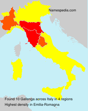 Surname Gallenga in Italy