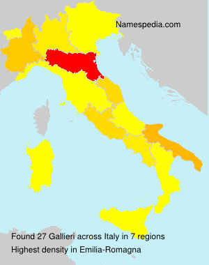 Surname Gallieri in Italy