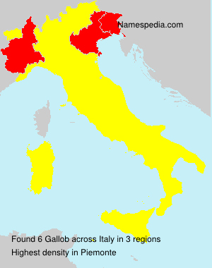 Surname Gallob in Italy