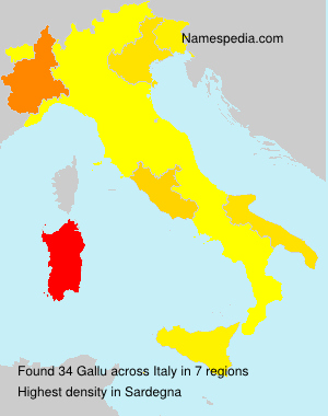Surname Gallu in Italy