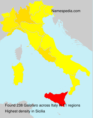 Surname Galofaro in Italy
