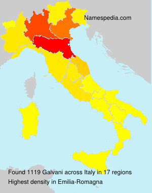 Surname Galvani in Italy
