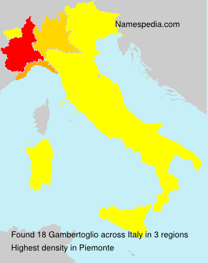 Surname Gambertoglio in Italy