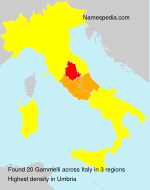 Surname Gammelli in Italy