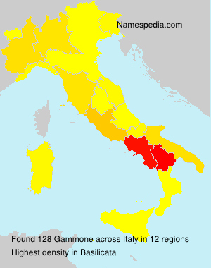 Surname Gammone in Italy