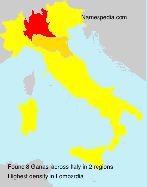 Surname Ganasi in Italy