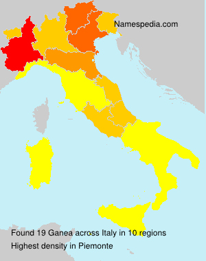 Surname Ganea in Italy