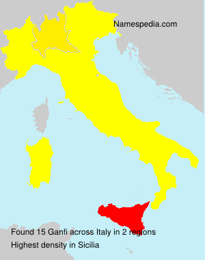 Surname Ganfi in Italy