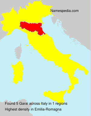 Surname Garai in Italy