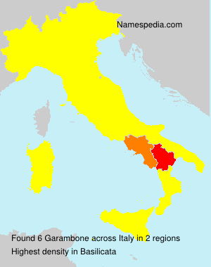 Surname Garambone in Italy