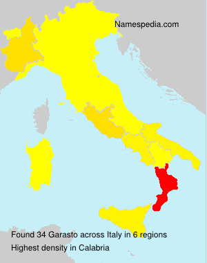 Surname Garasto in Italy