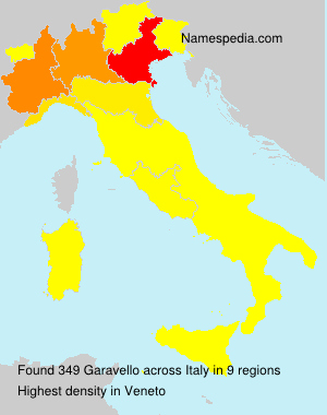 Surname Garavello in Italy