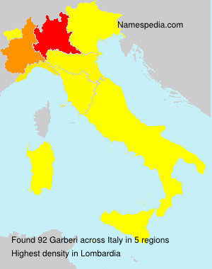 Surname Garberi in Italy