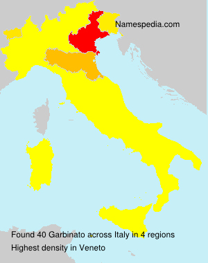 Surname Garbinato in Italy