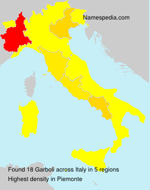Surname Garboli in Italy