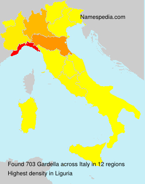 Surname Gardella in Italy