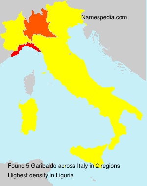 Surname Garibaldo in Italy