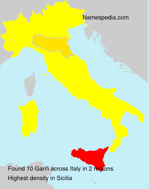 Surname Garifi in Italy