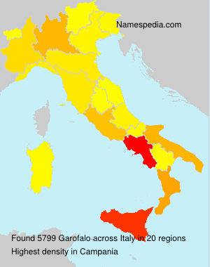 Surname Garofalo in Italy