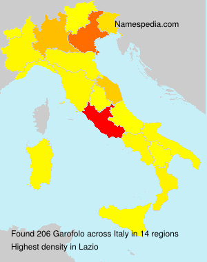 Surname Garofolo in Italy