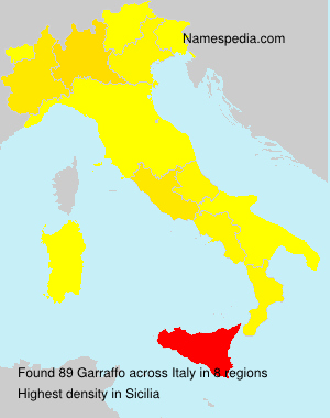 Surname Garraffo in Italy
