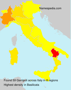 Surname Garripoli in Italy