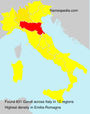 Surname Garuti in Italy