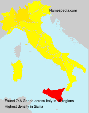 Surname Genna in Italy