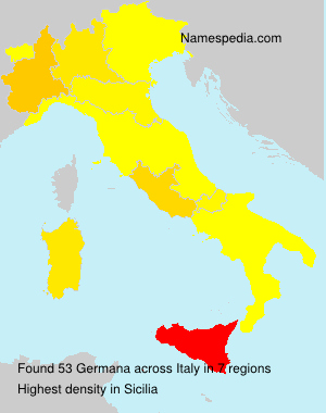 Surname Germana in Italy