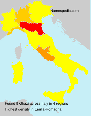 Surname Ghazi in Italy