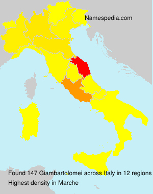 Surname Giambartolomei in Italy