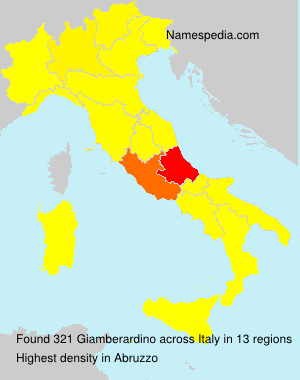 Surname Giamberardino in Italy