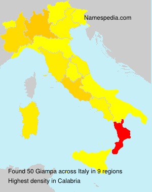 Surname Giampa in Italy