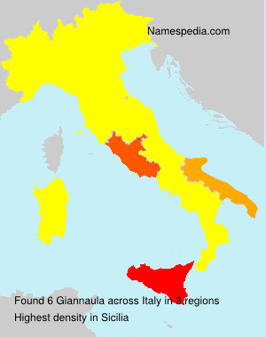Surname Giannaula in Italy