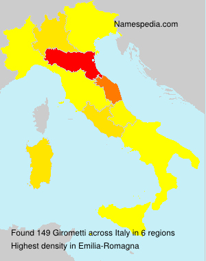 Surname Girometti in Italy