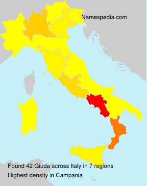 Surname Giuda in Italy