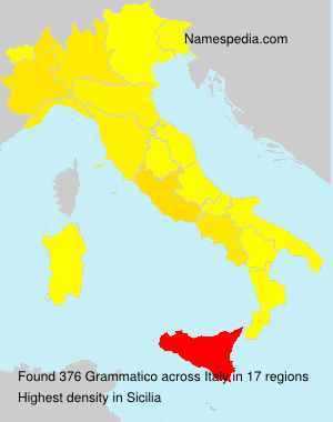 Surname Grammatico in Italy
