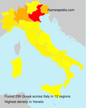Surname Grava in Italy