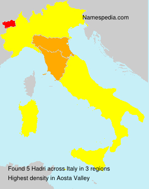Surname Hadri in Italy