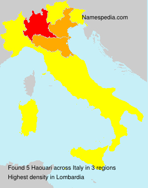 Surname Haouari in Italy