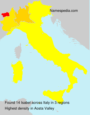 Surname Isabel in Italy