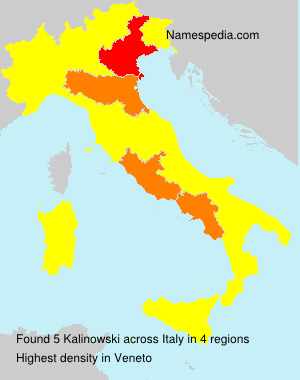 Surname Kalinowski in Italy