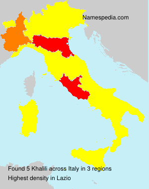 Surname Khalili in Italy