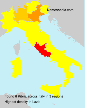 Surname Kibria in Italy